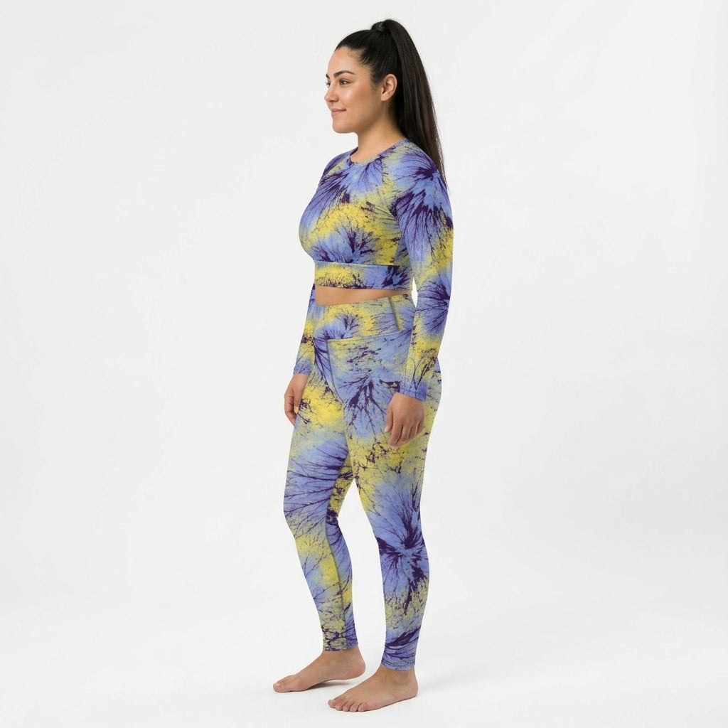 Deltini Blue Purple Wing Viola Leggings