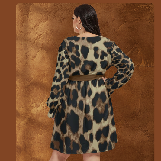THE TOBACCO APEX // JAGUAR DNA-MATCH WRAP DRESS