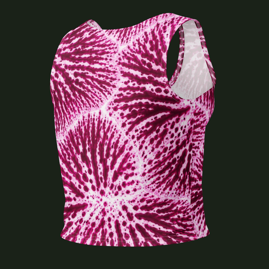 Cotton Crop Top //Phalaenopsis Orchid