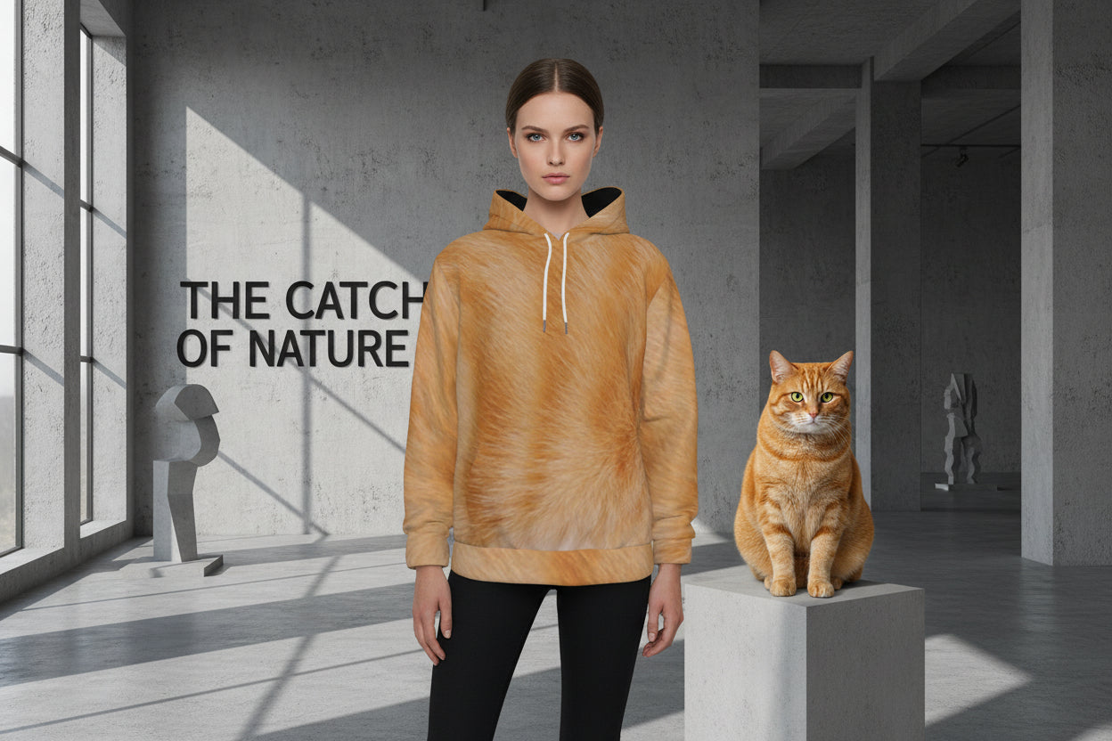 THE MARMALADE MAVERICK // ORANGE TABBY DNA-MATCH HOODIE