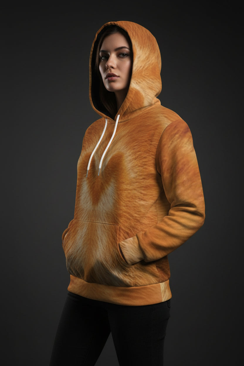 THE MARMALADE MAVERICK // ORANGE TABBY DNA-MATCH HOODIE