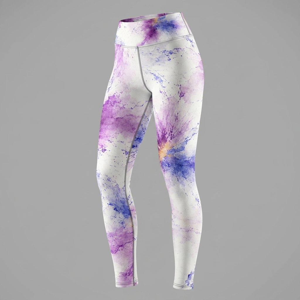 Leggings in the Sorbet Pink Halo print, displayed on a mannequin.