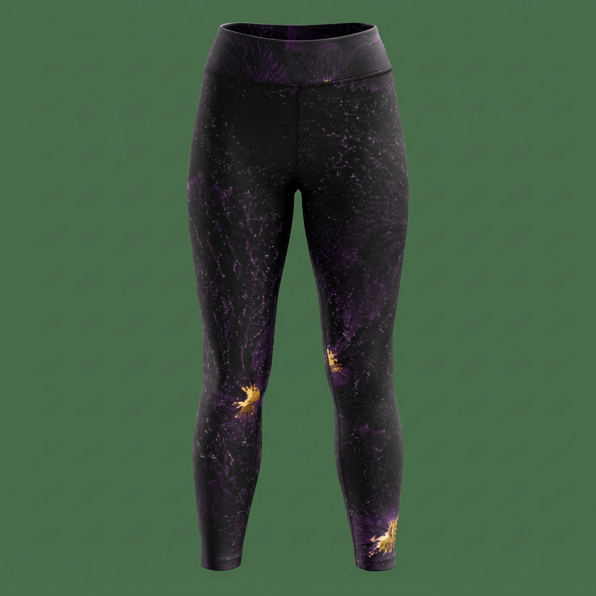 Sorbet Black Delight Viola Leggings – abstract print from the real flower, image 18