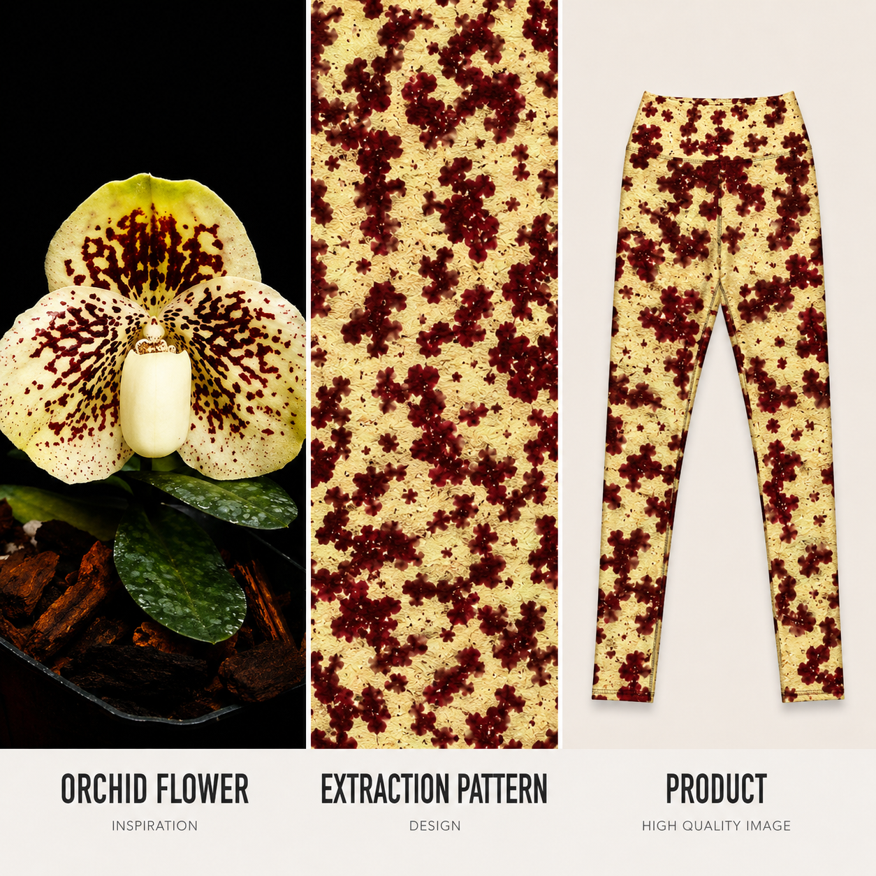 Godefroyae Orchid Leggings