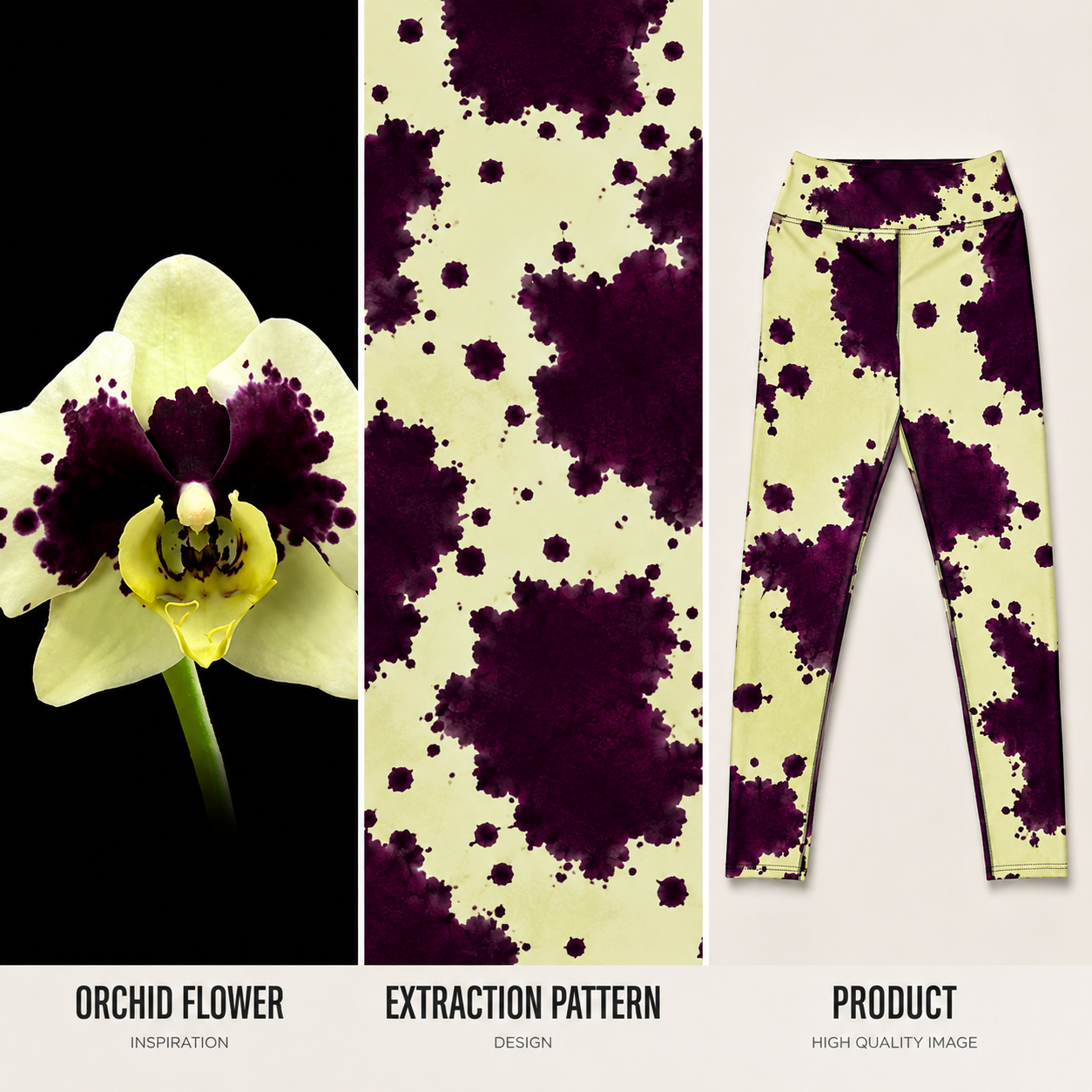 Autumn Fest orchid Yoga Leggings