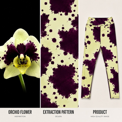 Autumn Fest orchid Yoga Leggings