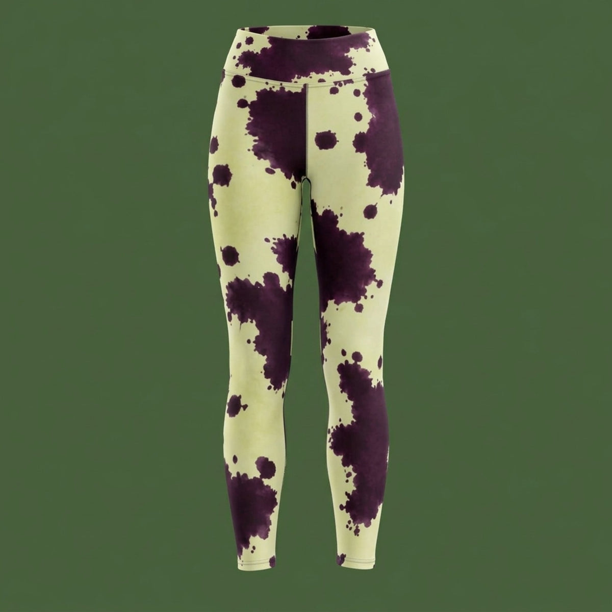 Autumn Fest Orchid Yoga Leggings – abstract print from the real flower, image 14