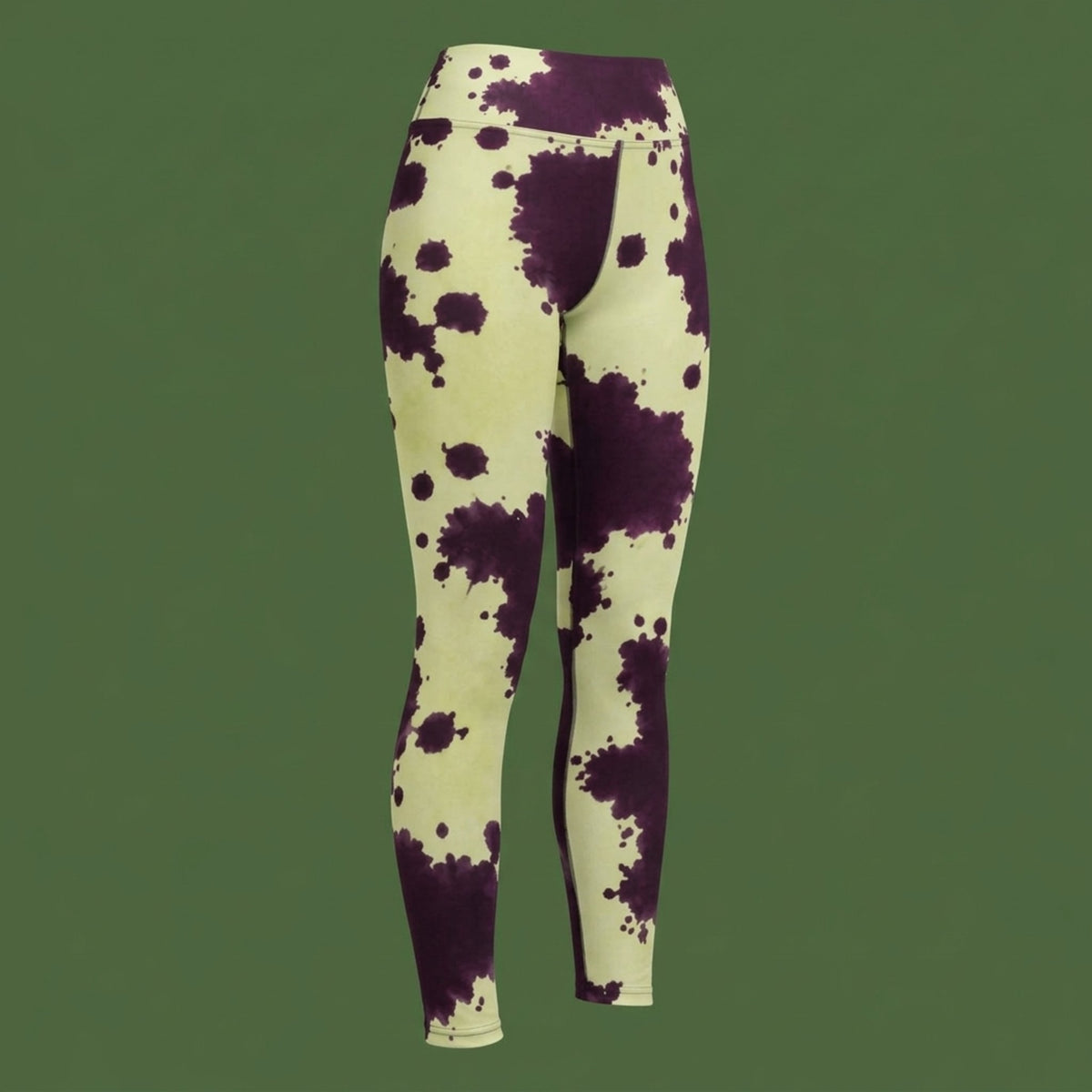 Autumn Fest Orchid Yoga Leggings – abstract print from the real flower, image 13