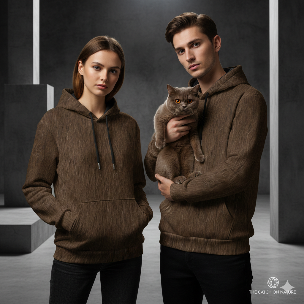 THE COCOA ARISTOCRAT // CHOCOLATE BRITISH SHORTHAIR HOODIE