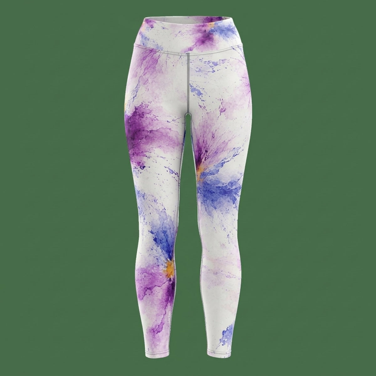 Sorbet Pink Halo Viola Leggings – abstract print from the real flower, image 8
