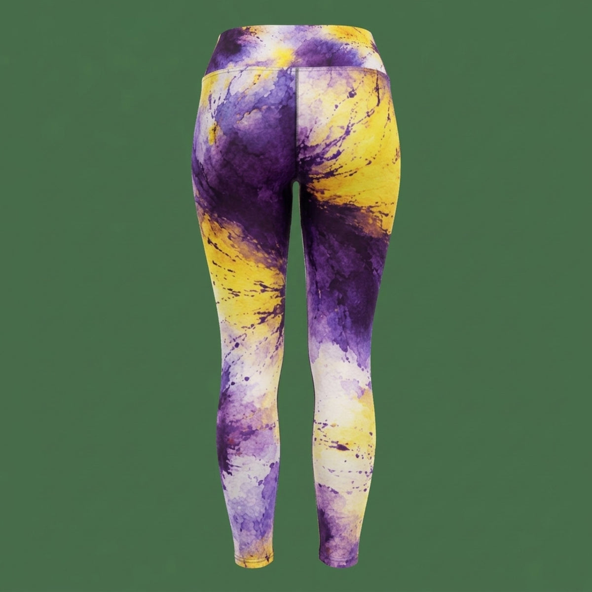Sorbet Midnight Glow Viola Leggings – abstract print from the real flower, image 7
