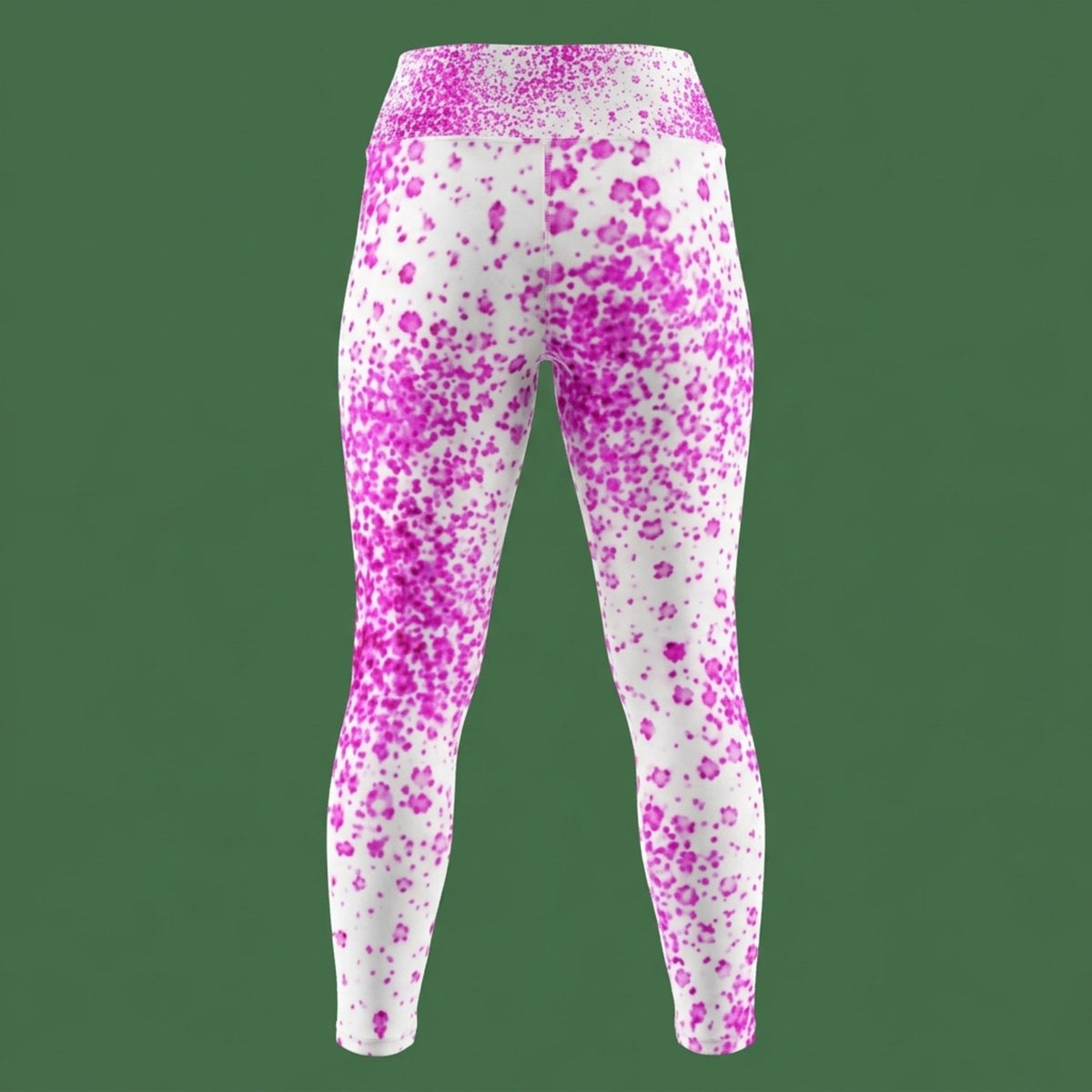Pale Face Clown Orchid Yoga Leggings – abstract print from the real flower, image 9