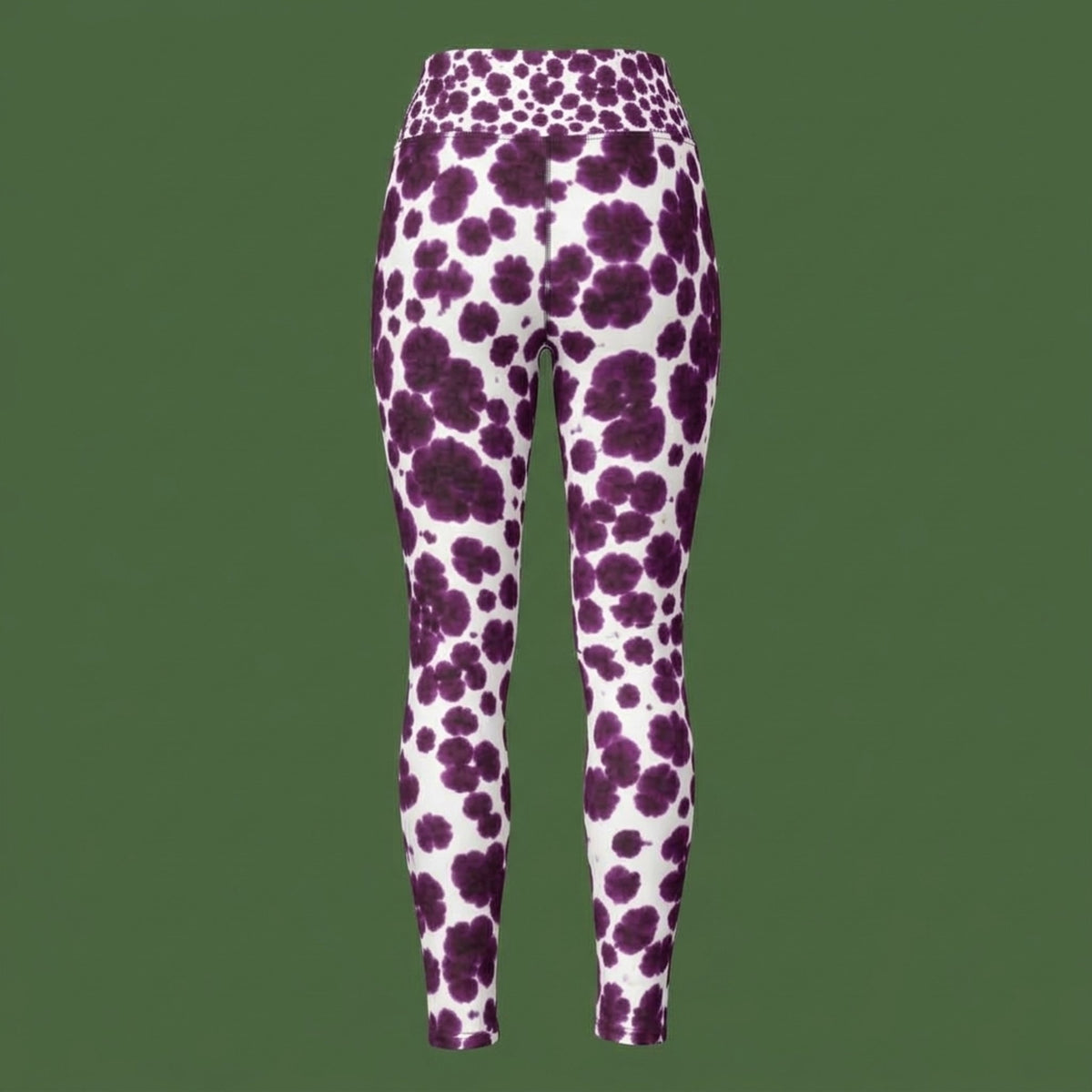 Lioulin Wild Cat Orchid Yoga Leggings – abstract print from the real flower, image 7