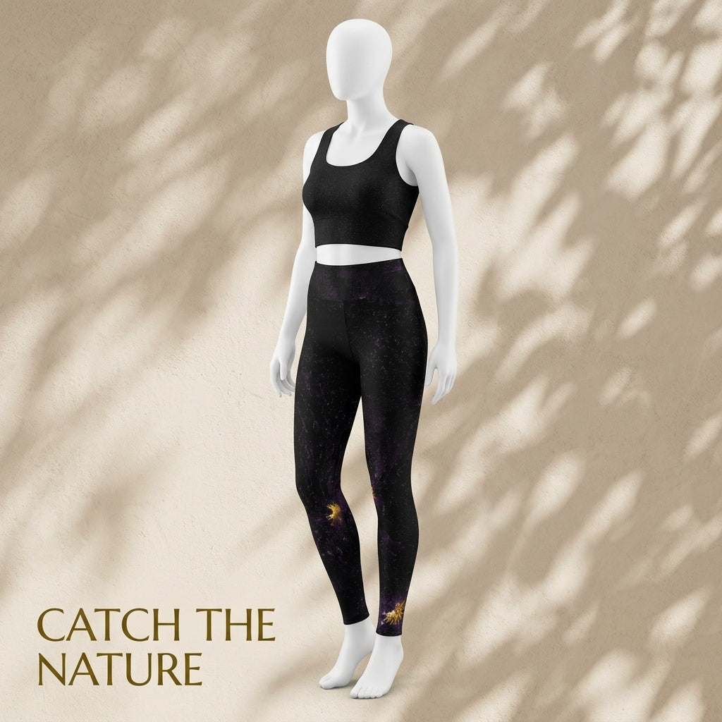Mannequin wearing black activewear leggings