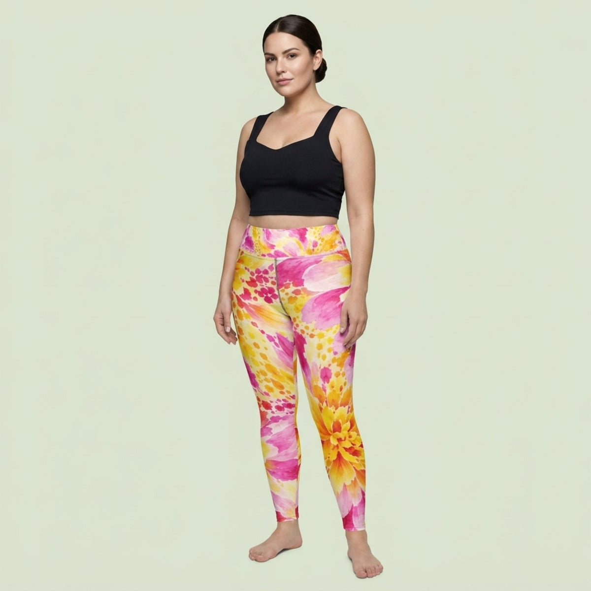Labyrinth Dahlia Yoga Leggings