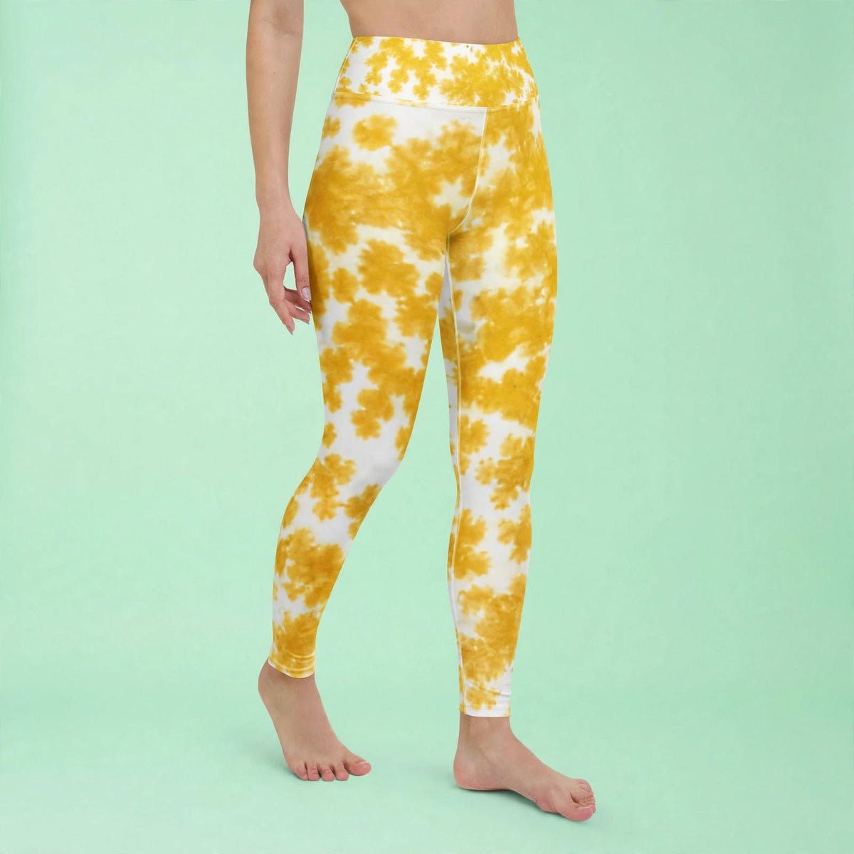 Rancho Bariloche Orchid Yoga Leggings – abstract print from the real flower, image 7