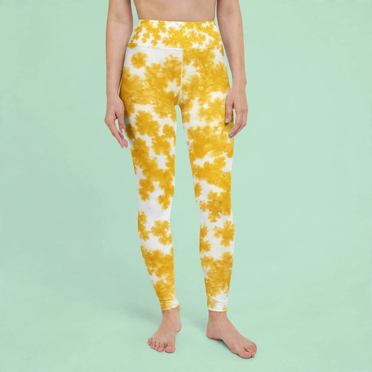 Rancho Bariloche Orchid Yoga Leggings – abstract print from the real flower, image 8