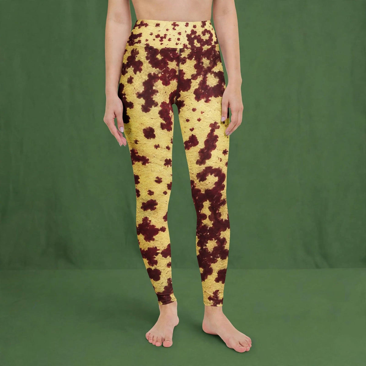 Godefroyae Orchid Leggings – abstract print from the real flower, image 6
