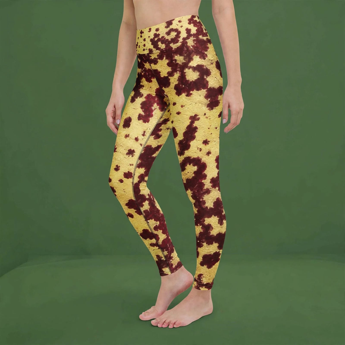 Godefroyae Orchid Leggings – abstract print from the real flower, image 7