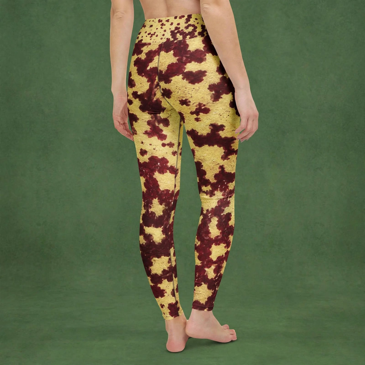 Godefroyae Orchid Leggings – abstract print from the real flower, image 8