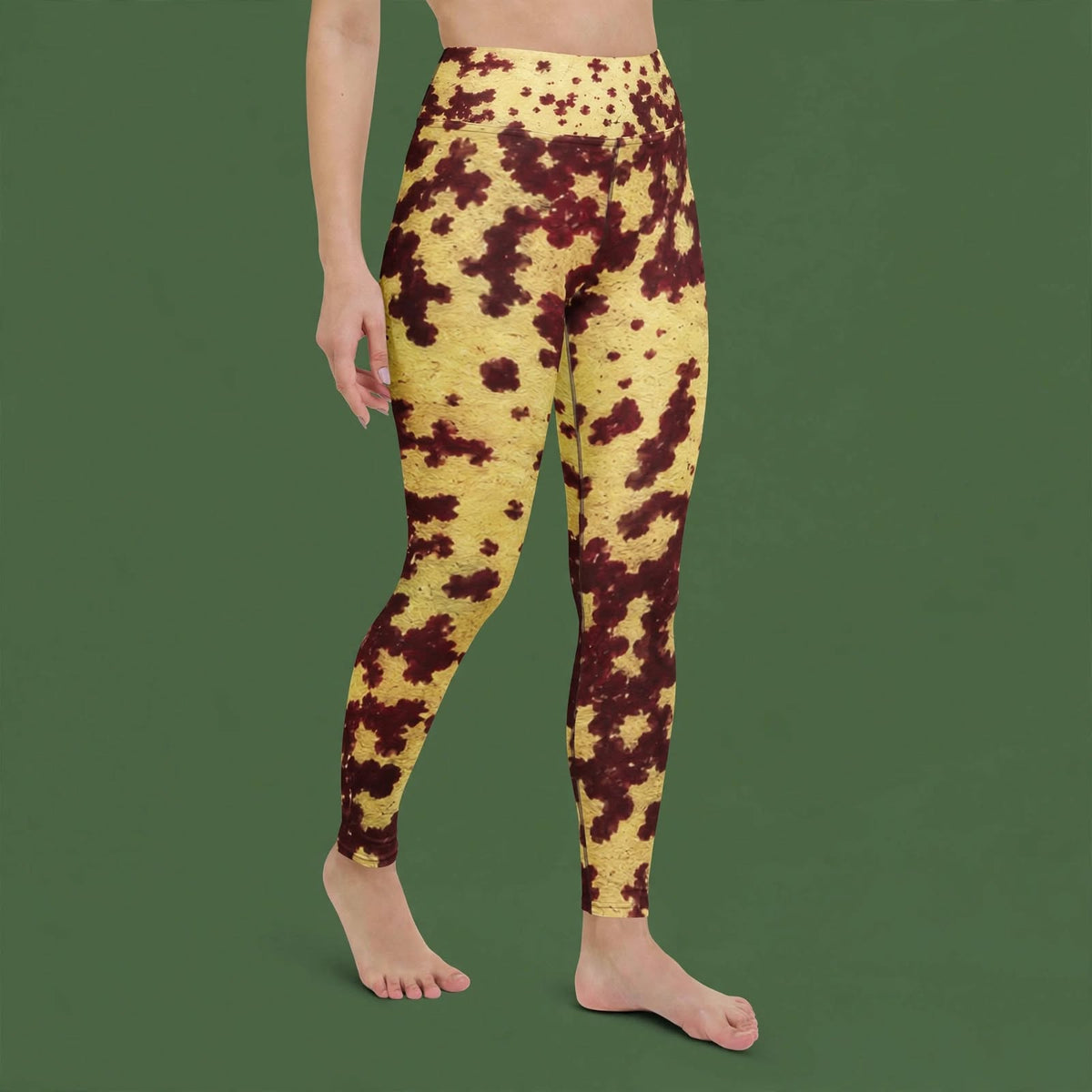 Godefroyae Orchid Leggings – abstract print from the real flower, image 9