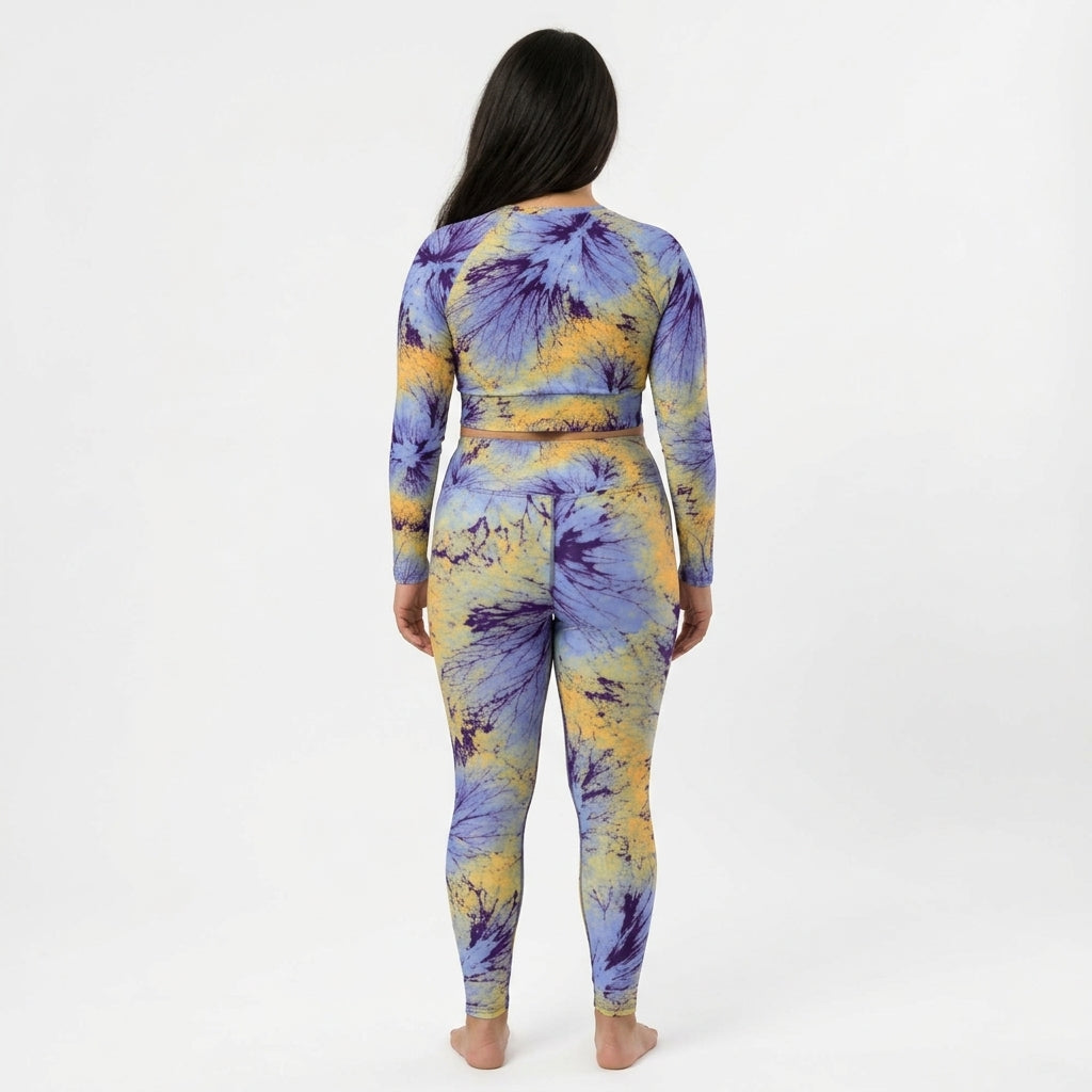 Deltini Blue Purple Wing Viola Leggings
