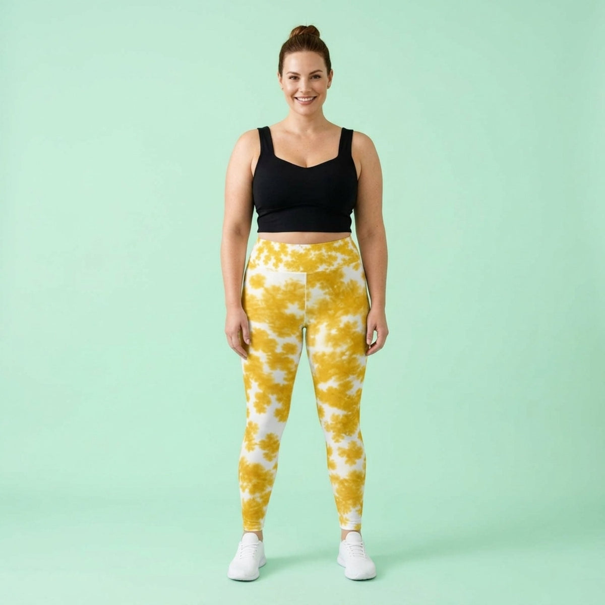 Rancho Bariloche Orchid Yoga Leggings – abstract print from the real flower, image 4