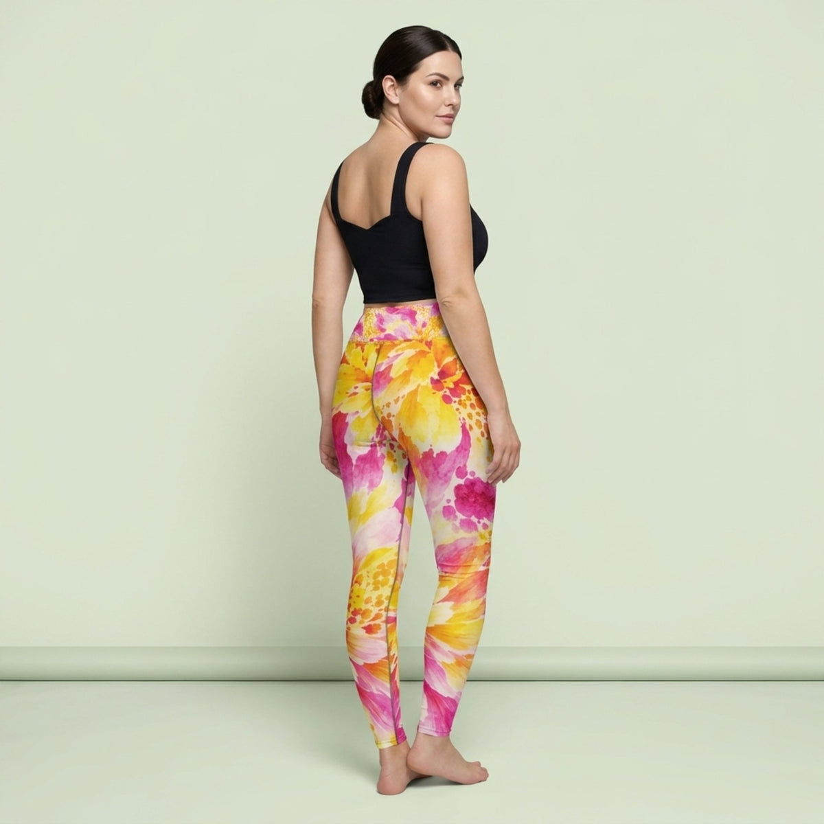 Labyrinth Dahlia Yoga Leggings