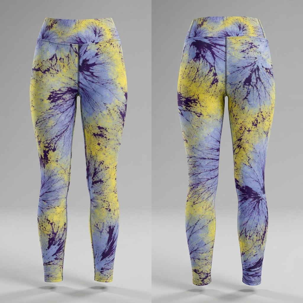 Deltini Blue Purple Wing Viola Leggings