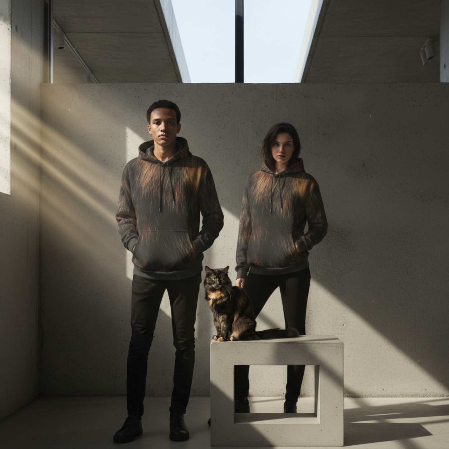 THE OBSIDIAN MOSAIC // TORTOISESHELL DNA-MATCH HOODIE