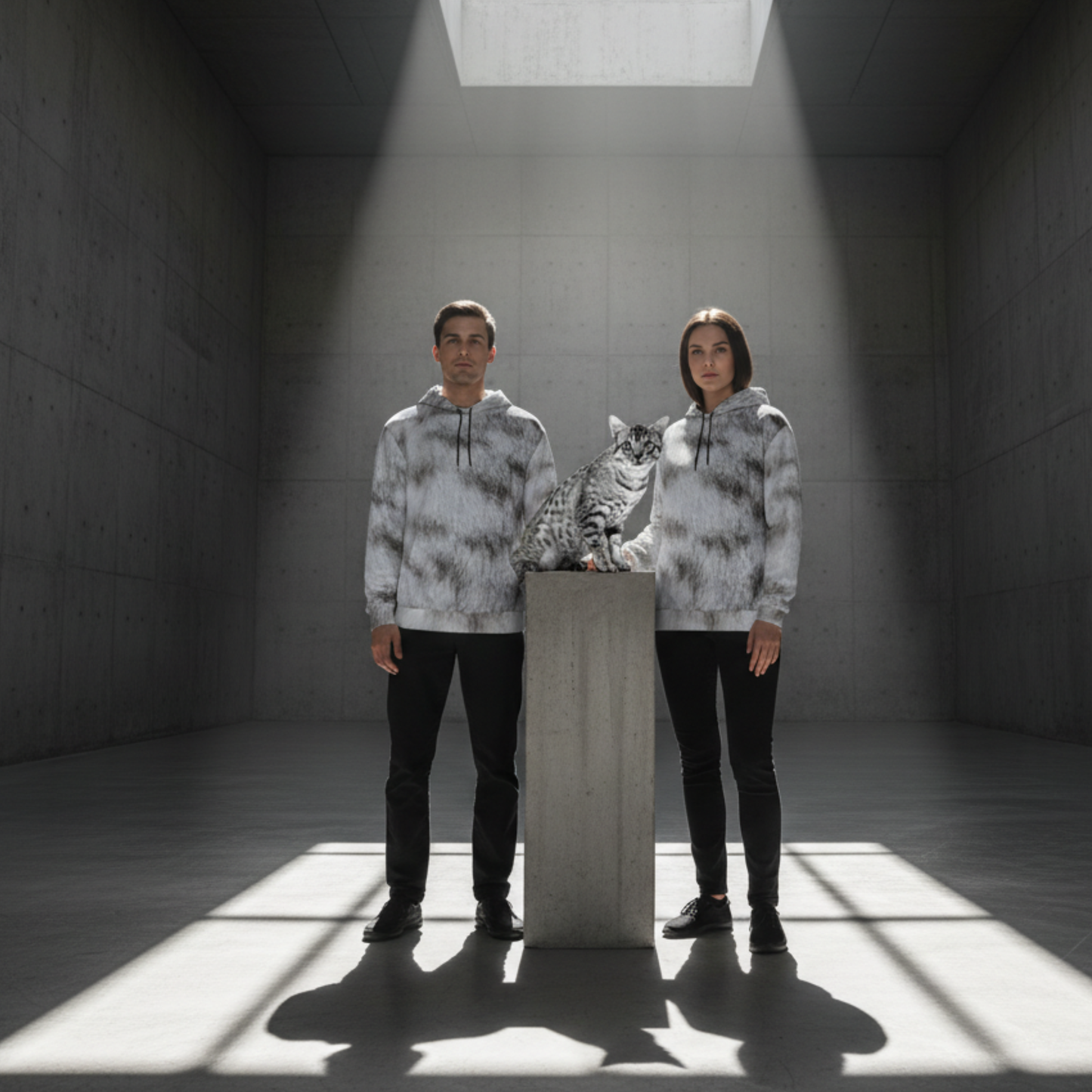 THE FROST SOVEREIGN // ICY WHITE DNA-MATCH HOODIE