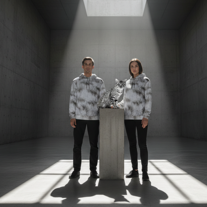 THE FROST SOVEREIGN // ICY WHITE DNA-MATCH HOODIE