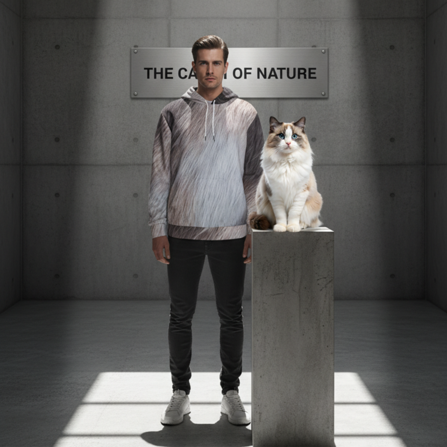 THE TRILOGY MOSAIC // CALICO DNA-MATCH HOODIE