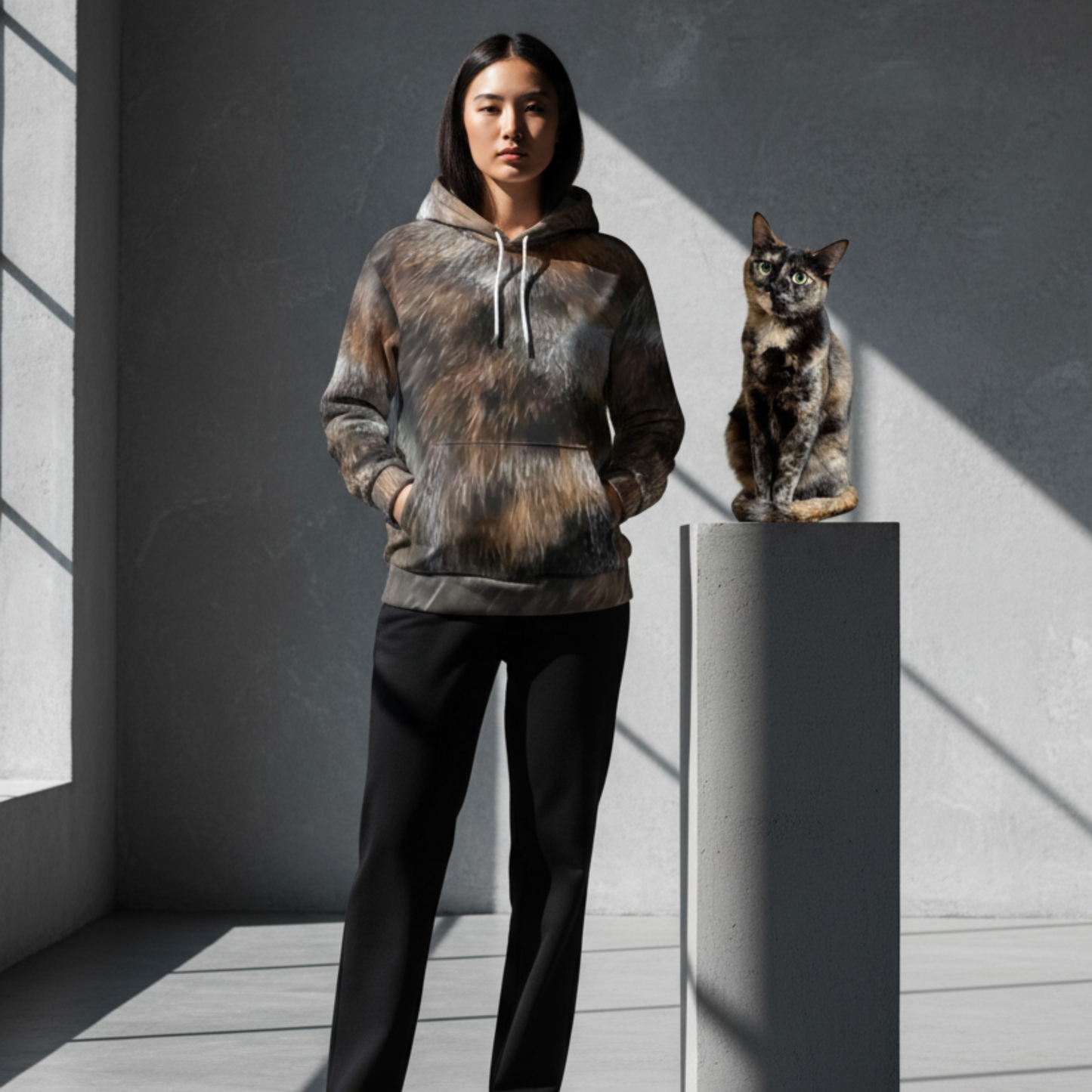 THE OBSIDIAN MOSAIC // TORTOISESHELL DNA-MATCH HOODIE