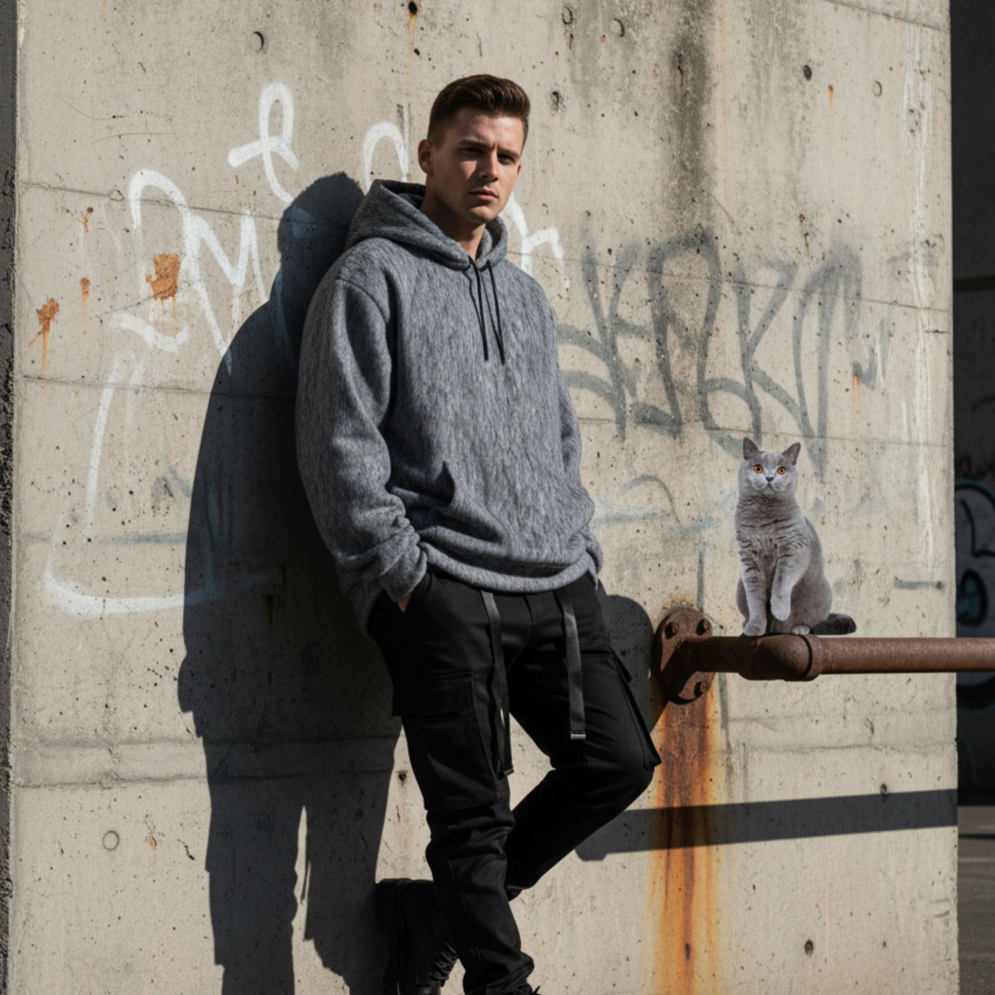 THE GRAPHITE SOVEREIGN // BRITISH BLUE DNA-MATCH HOODIE