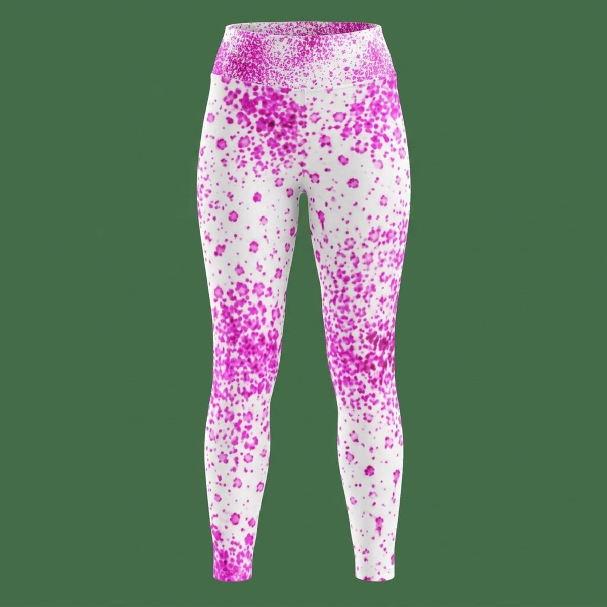 Pale Face Clown Orchid Yoga Leggings – abstract print from the real flower, image 10