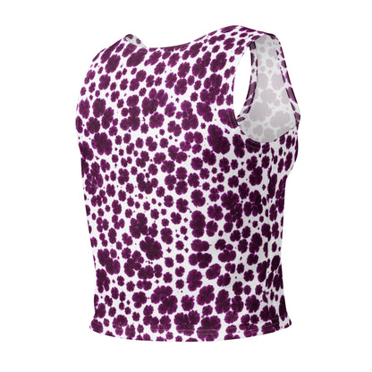 Lioulin Wild Cat Cotton Crop Top - back view