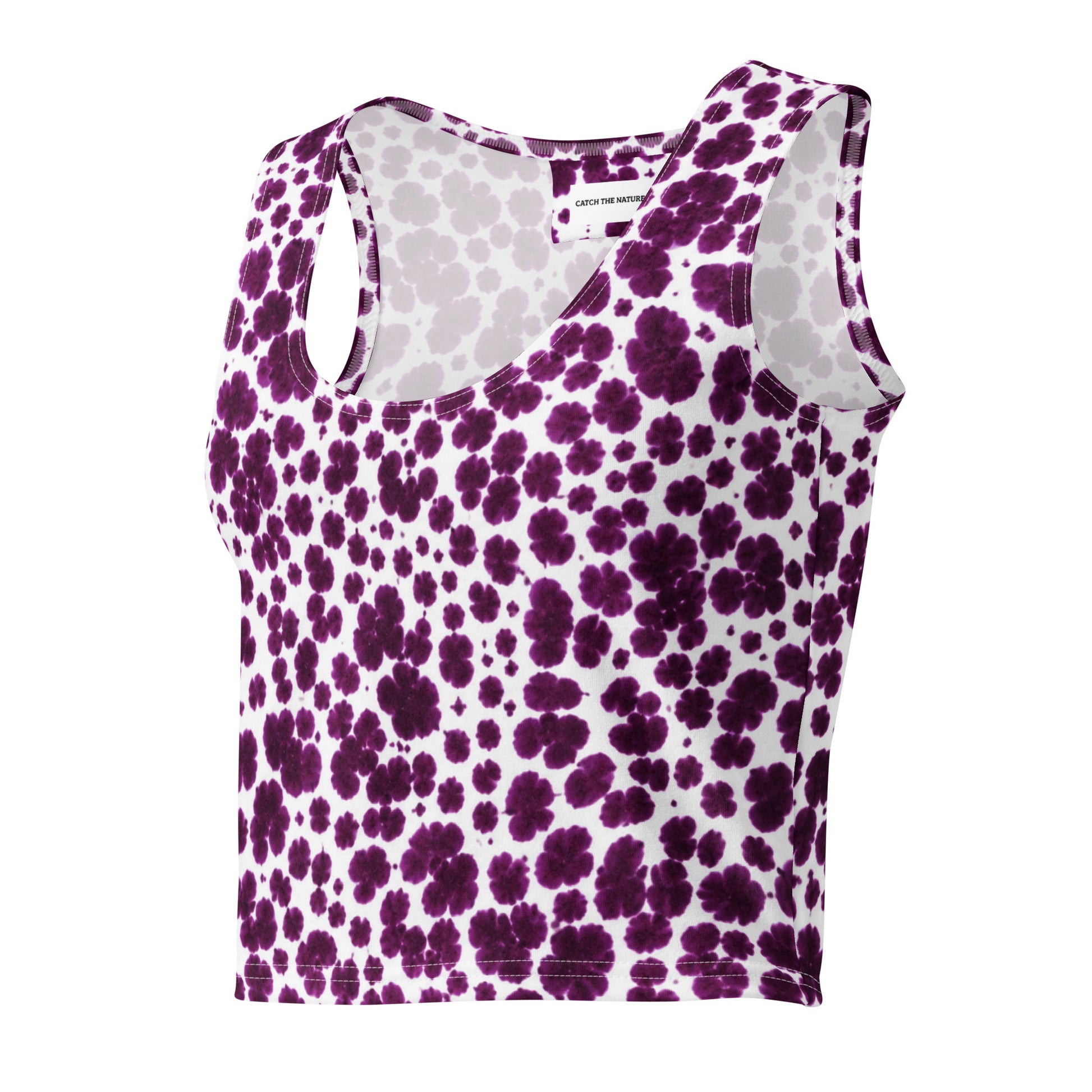 Lioulin Wild Cat Cotton Crop Top - front view