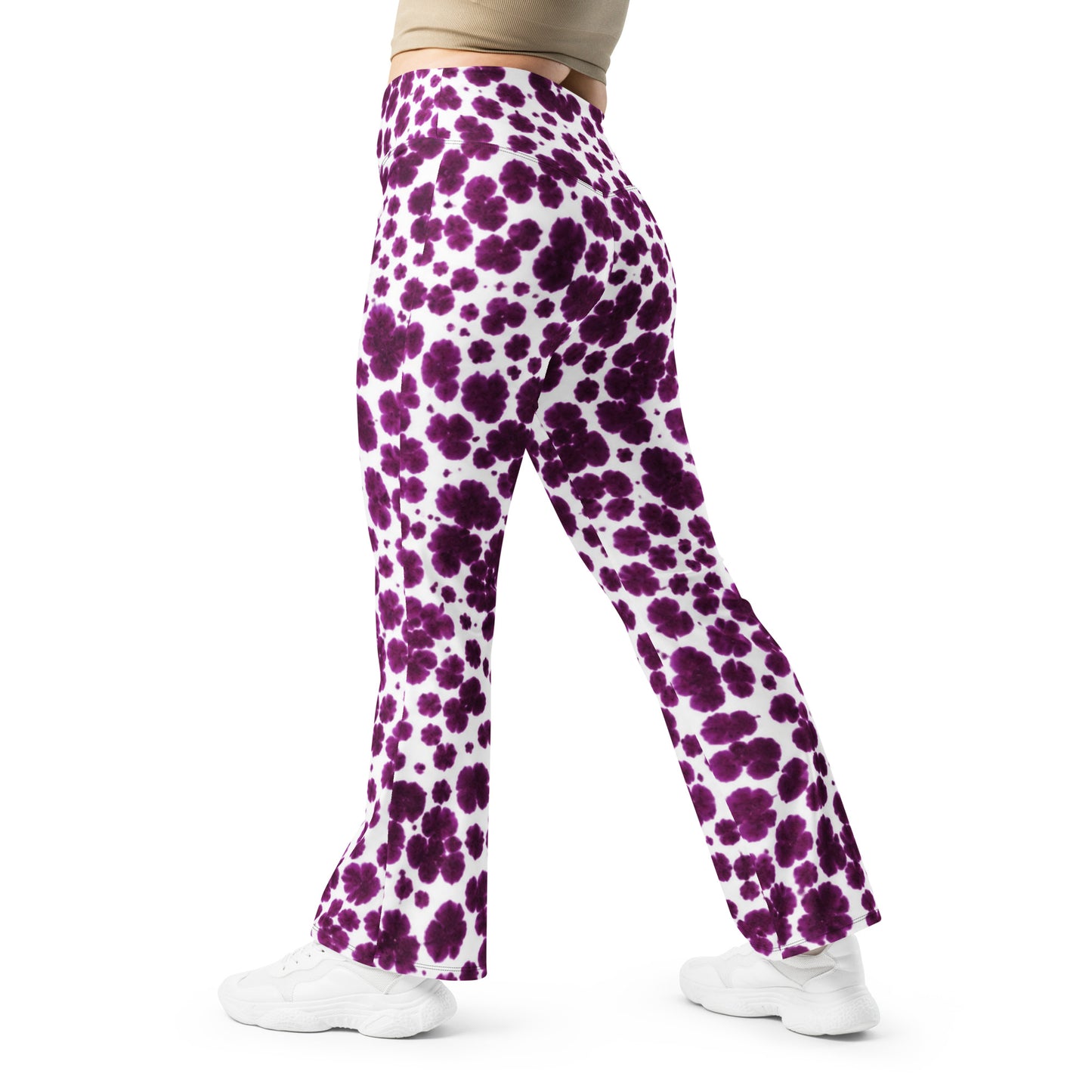 Lioulin Wild Cat Flare Leggings - back detail