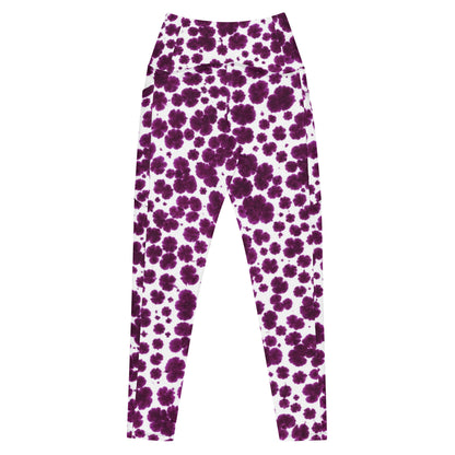 Lioulin Wild Cat Leggings with Pockets - back view