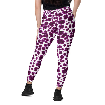 Lioulin Wild Cat Leggings with Pockets - back detail