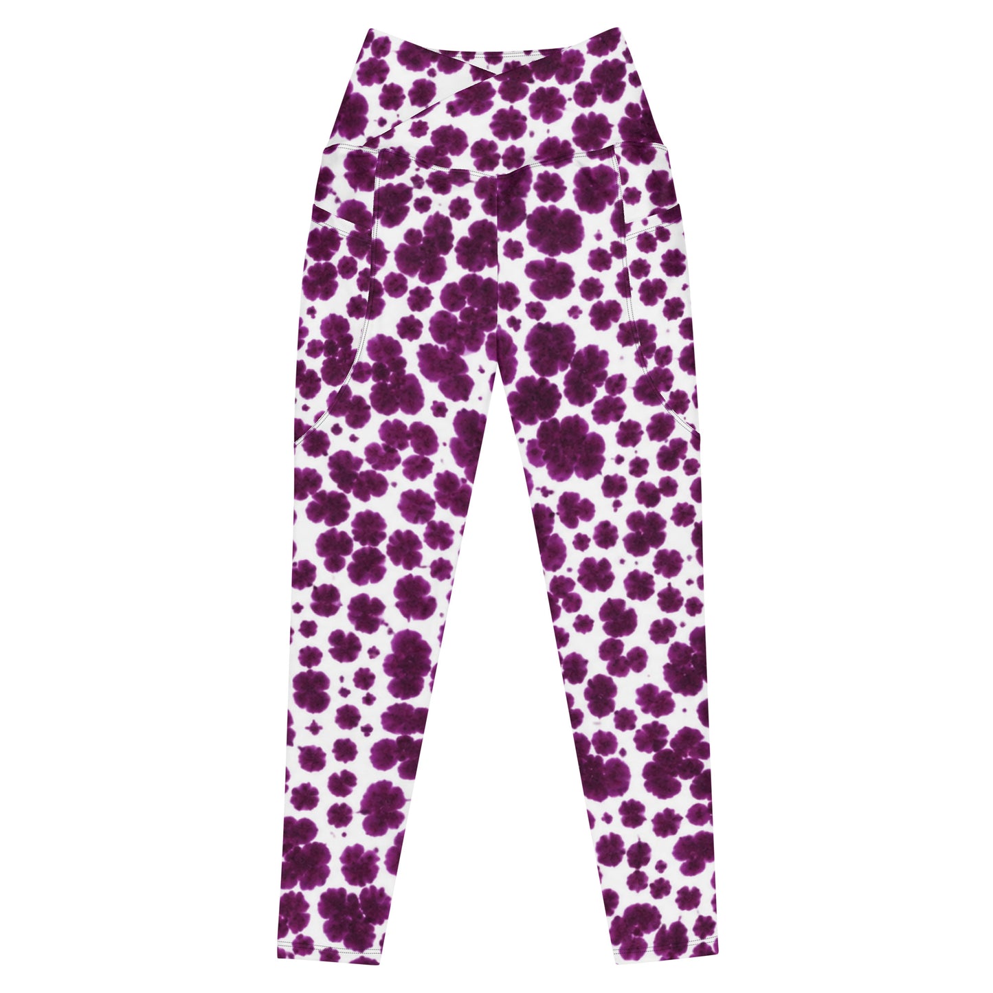 Lioulin Wild Cat Leggings with Pockets - front view
