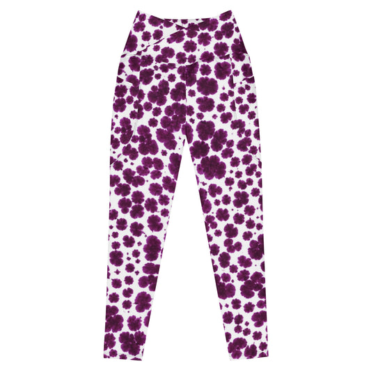 Lioulin Wild Cat Leggings with Pockets - front view