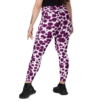 Lioulin Wild Cat Leggings with Pockets - left back angle