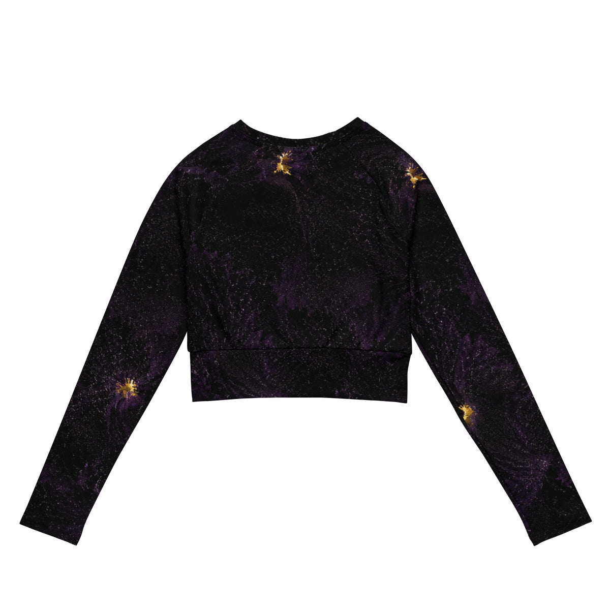 Sorbet Black Delight long-sleeve crop top, back view