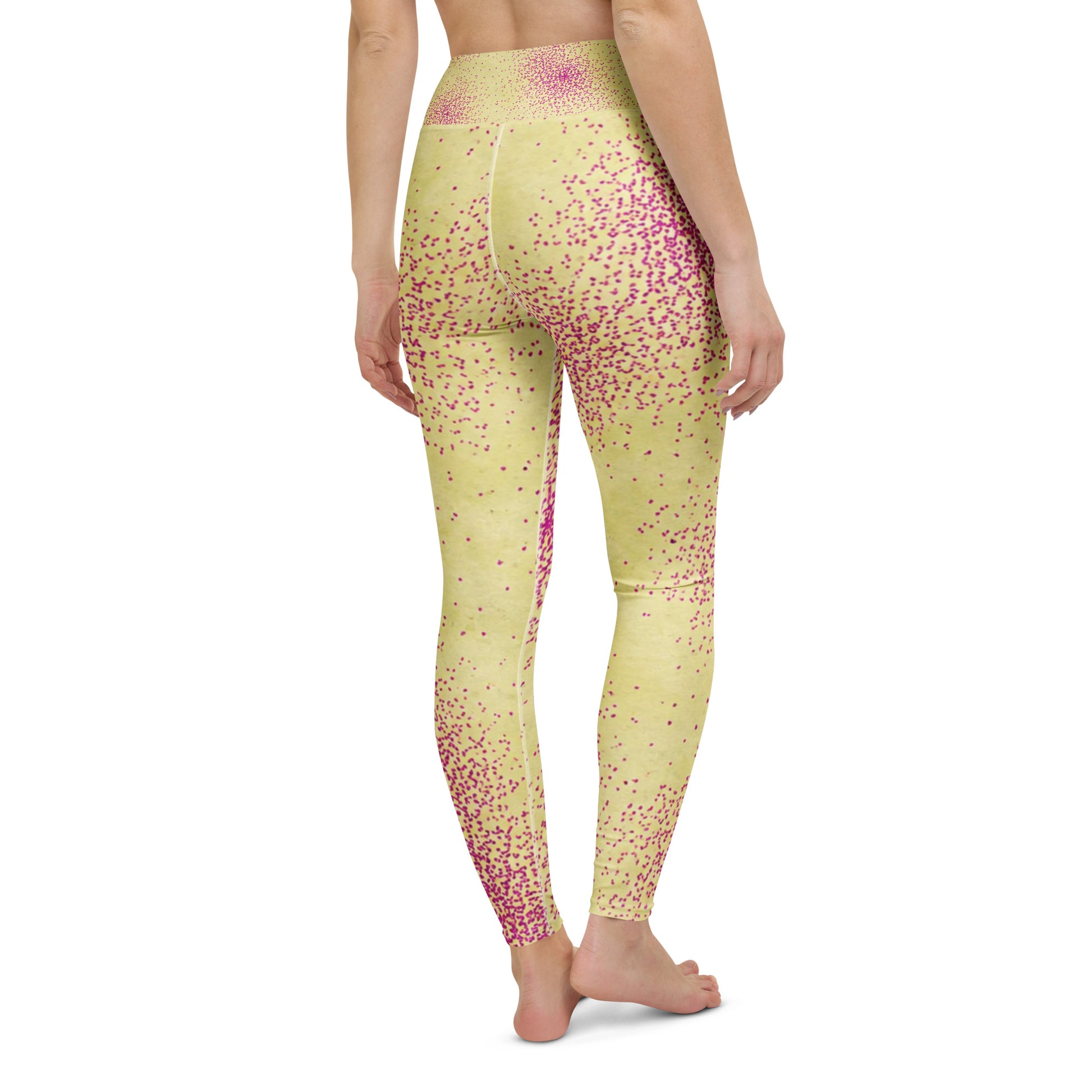 Dust Bunny Orchid Yoga Leggings - back view