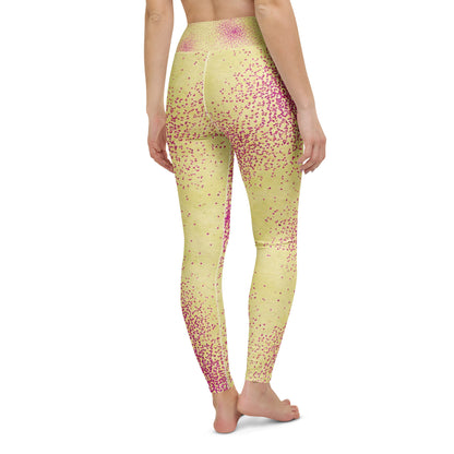 Dust Bunny Orchid Yoga Leggings - back view