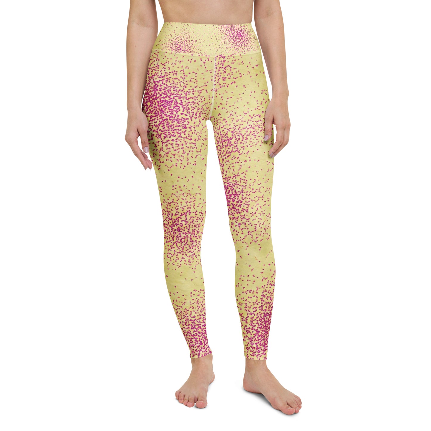 Dust Bunny Orchid Yoga Leggings - front view