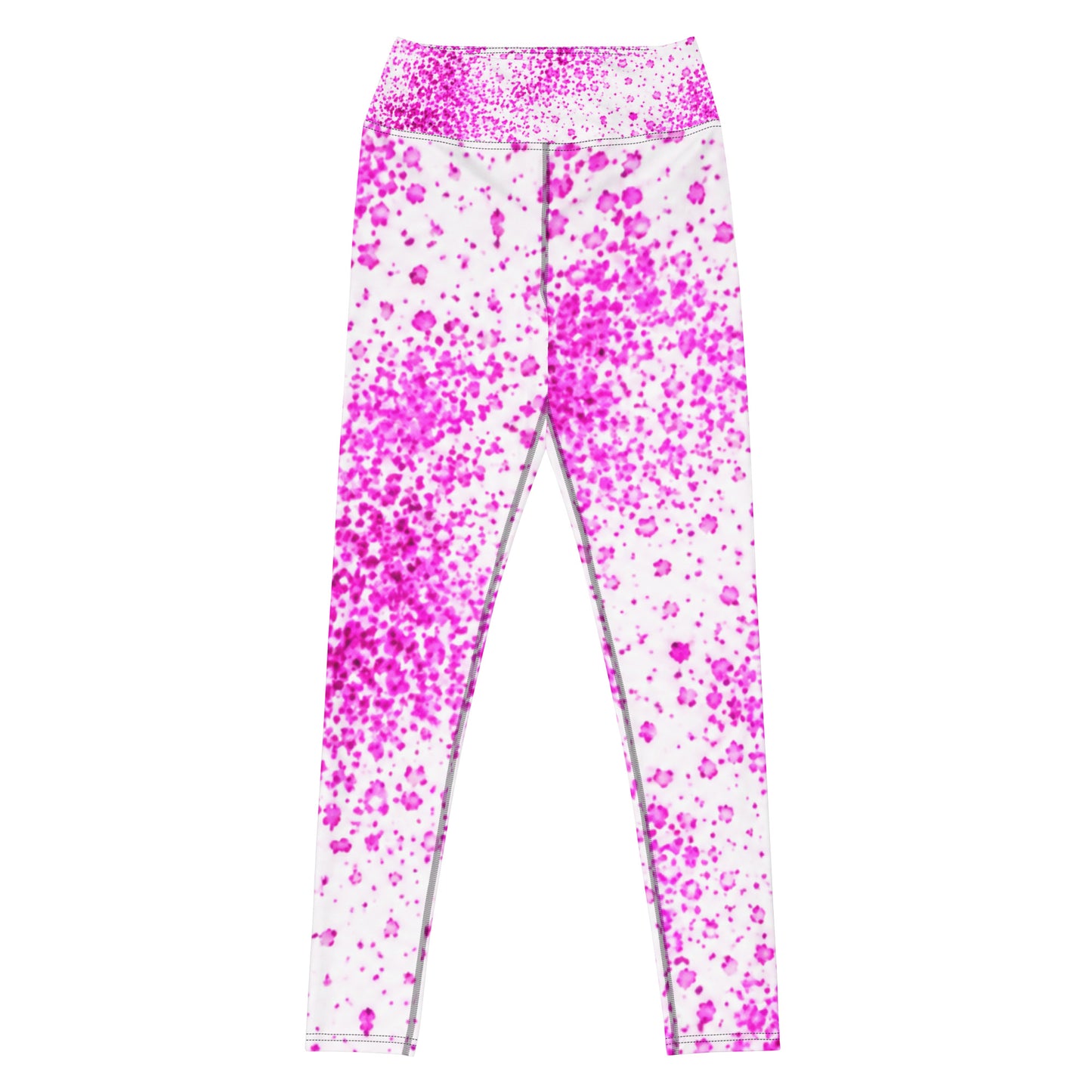 Pale Face Clown Orchid Yoga Leggings - front view