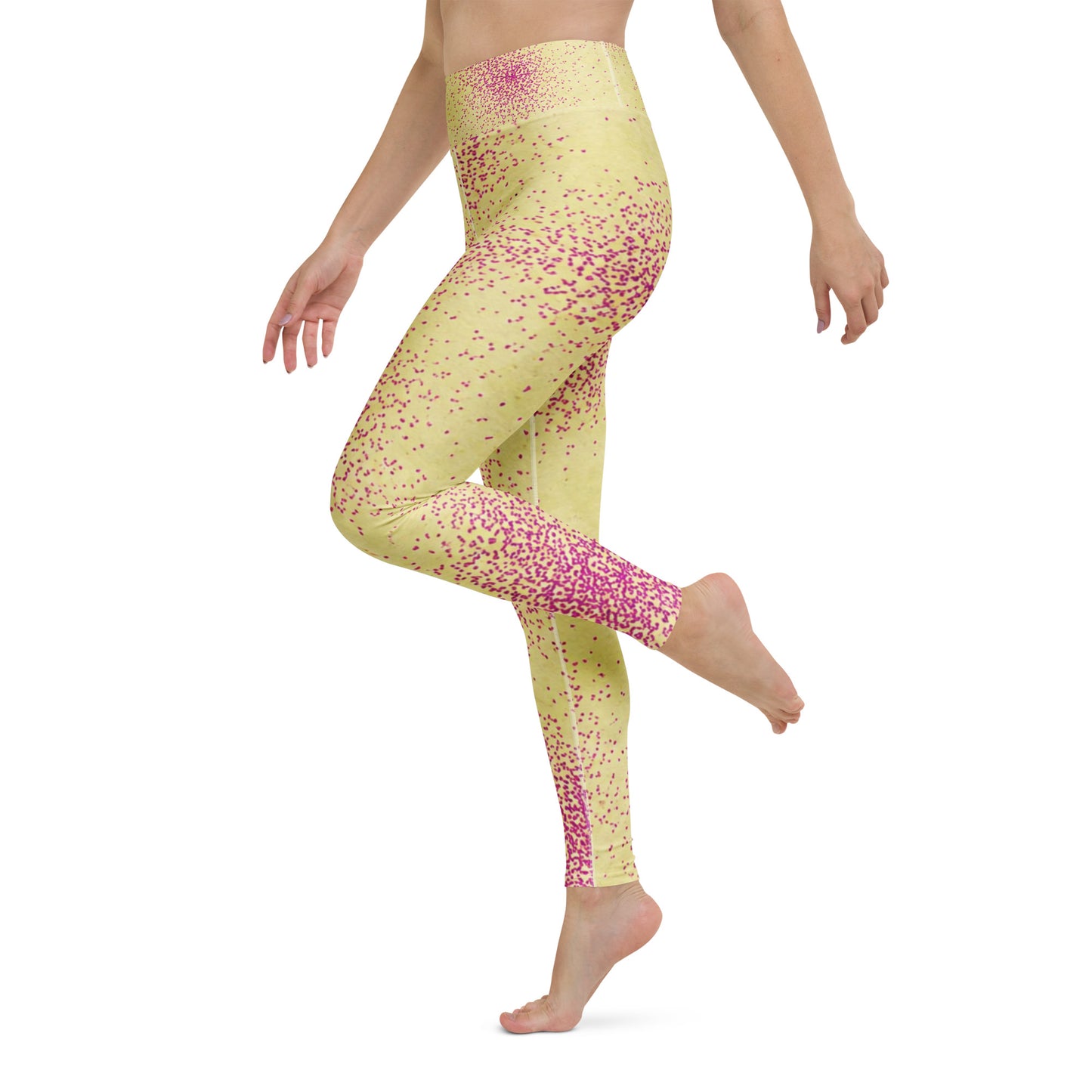 Dust Bunny Orchid Yoga Leggings - left side view